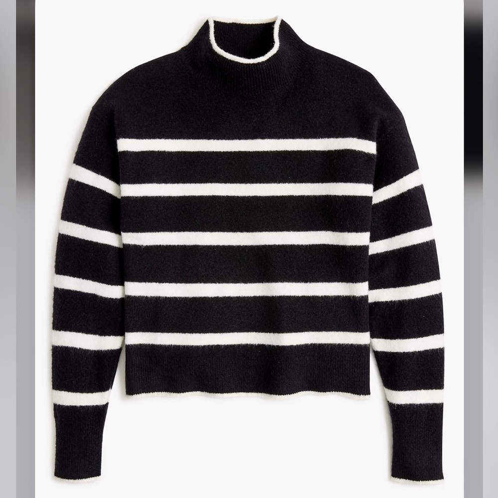 J crew Mockneck sweater in extra-soft yarn